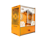 Premium Wooden Wall-Mount Pooja Mandir with LED & Jali Design & OM Back Panel | Radhe Radhe Temple for Home