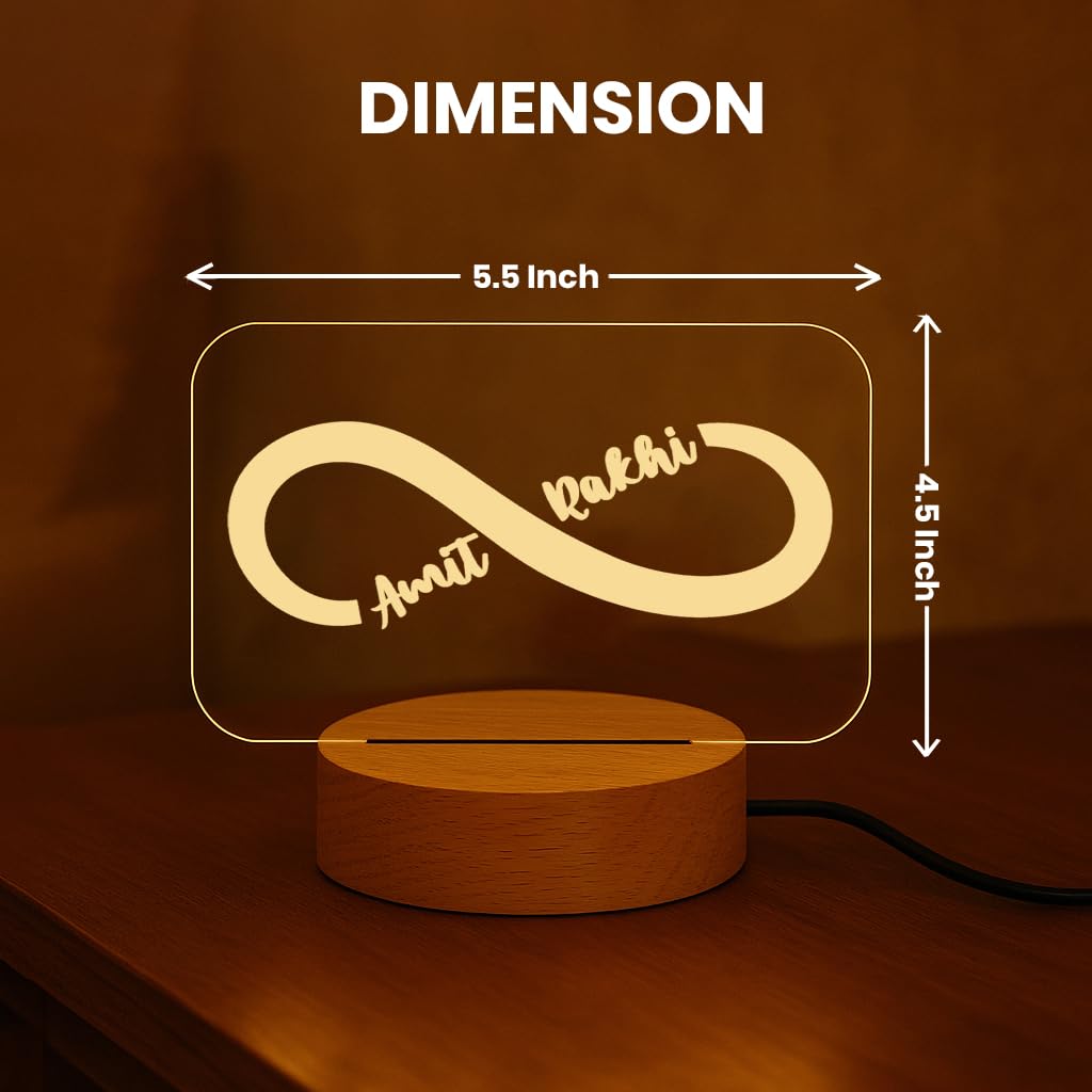 Personalized Couple Name Infinity LED Light | ASOBO