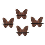 Wooden Butterfly-Shaped Wall Shelf Set Of 4 | ASOBO