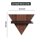 Geometric Triangle Wall Shelves Set of 4 | ASOBO