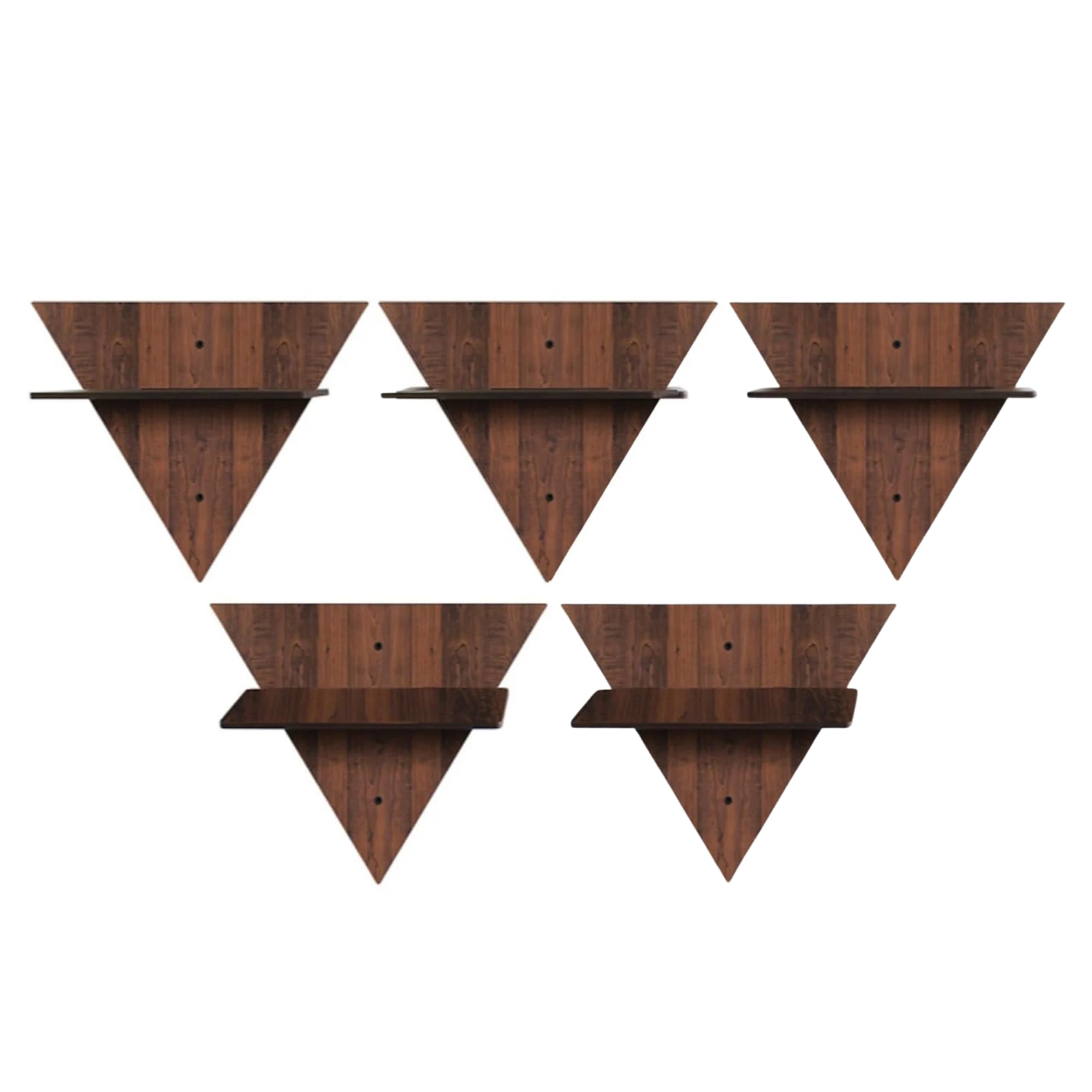 Geometric Triangle Wall Shelves Set of 4 | ASOBO
