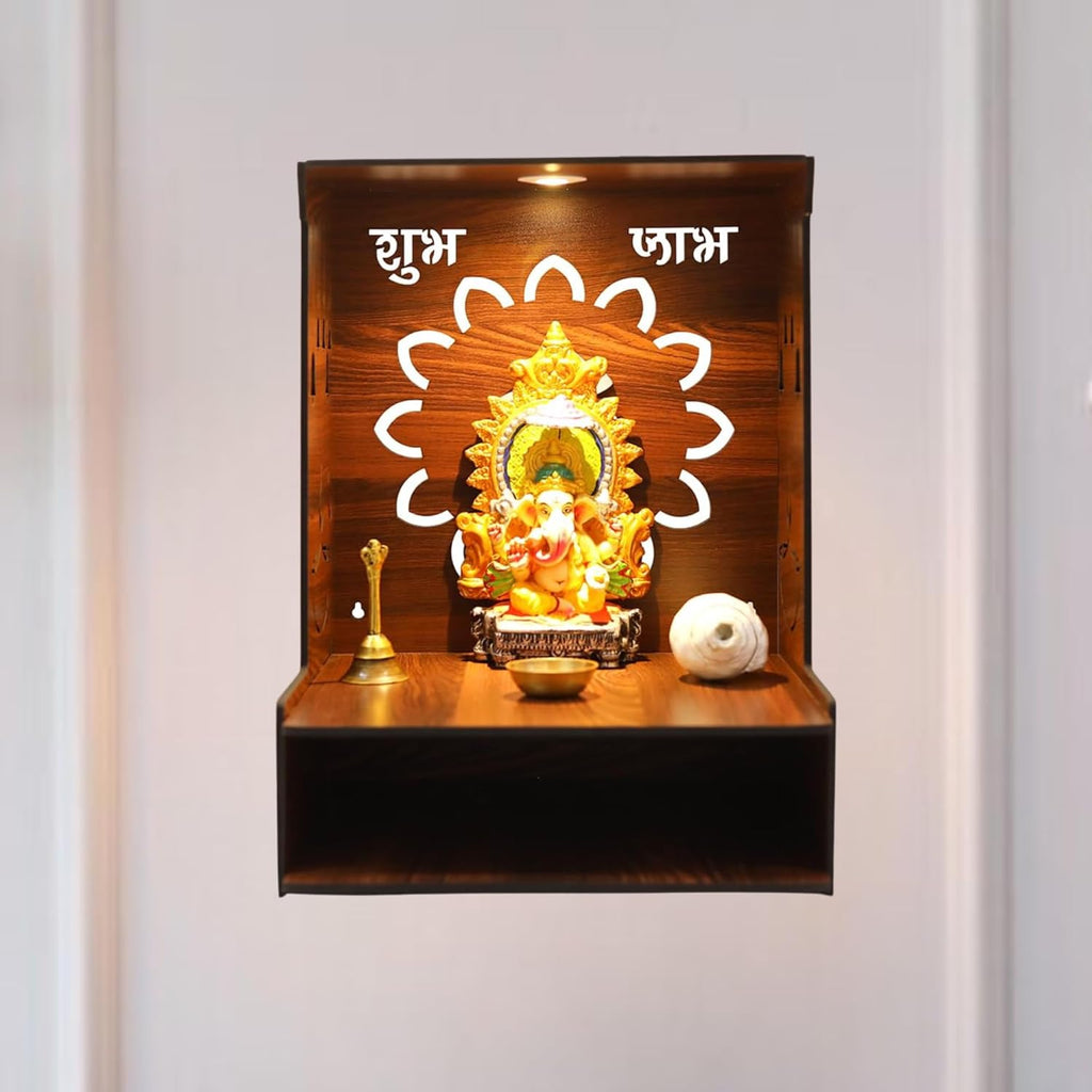 Modern Minimalist Wooden Mandir | ASOBO