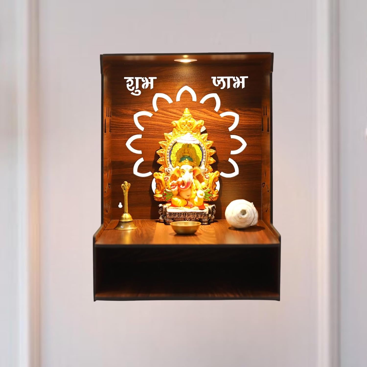 Modern Minimalist Wooden Mandir | ASOBO