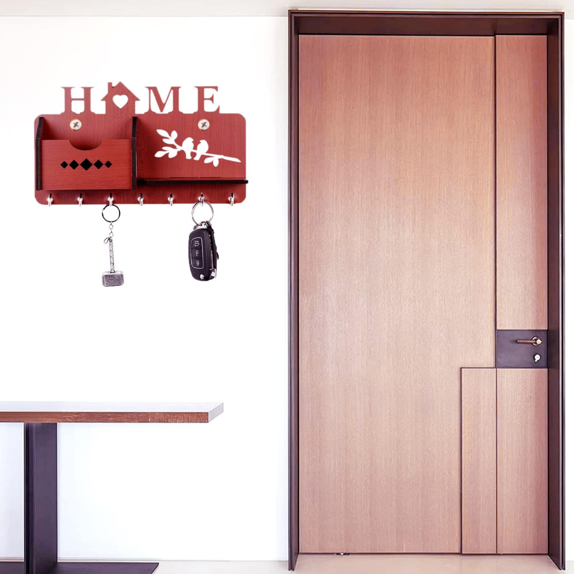 Happy Home Key Hanger With Storage | ASOBO