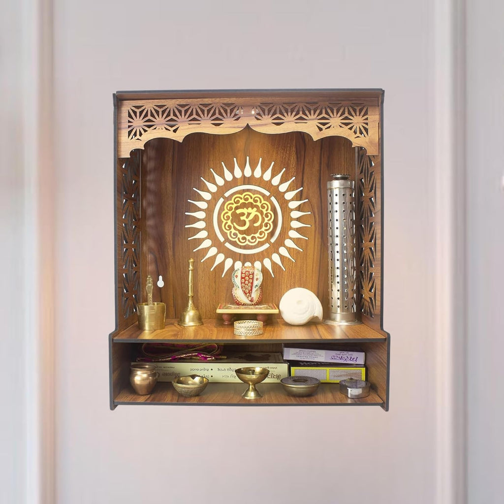 Modern Foldable Wooden Mandir | ASOBO