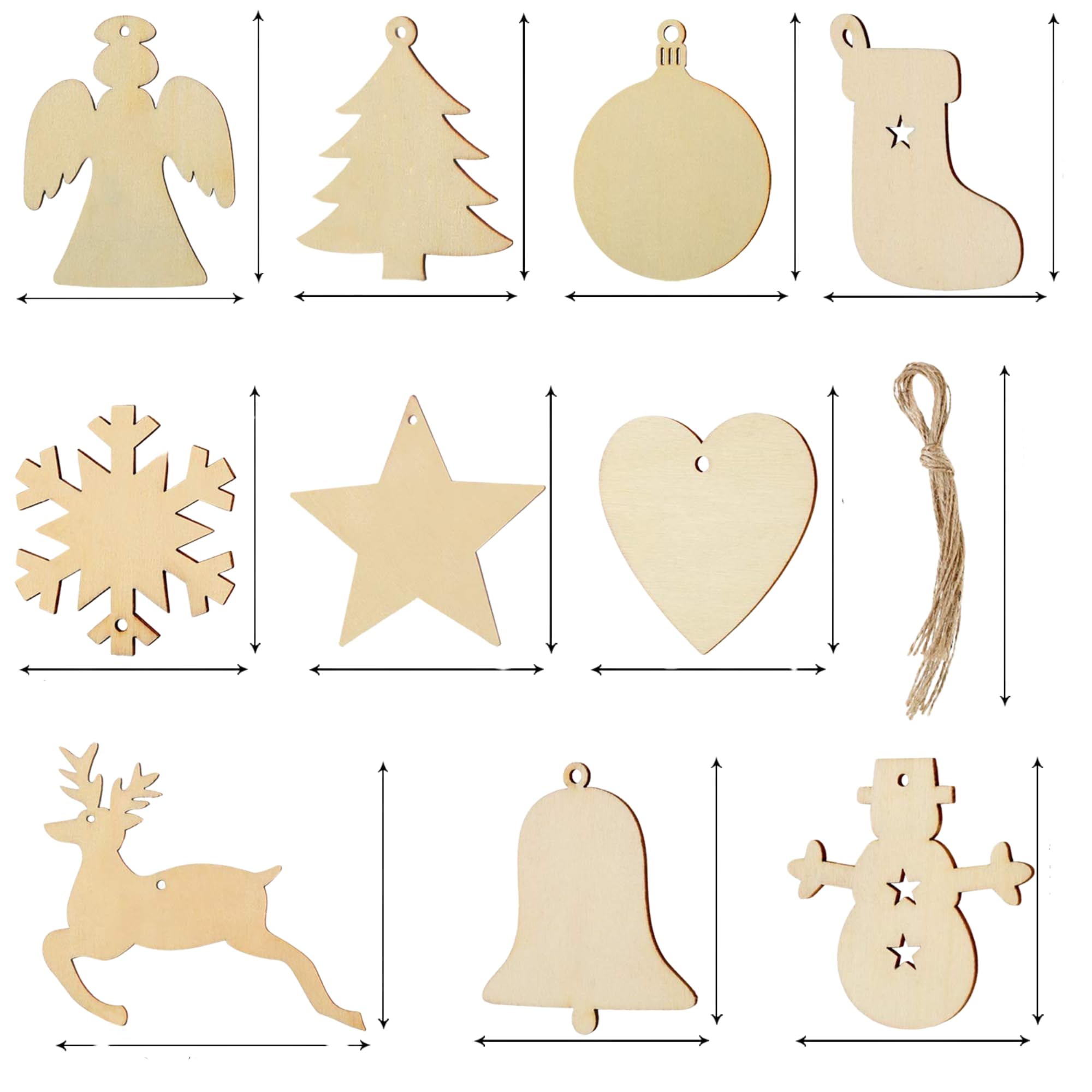 Festive Christmas Character Cutouts - Set Of 12 | ASOBO