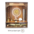 Compact Wall-Mounted Wooden Mandir| ASOBO