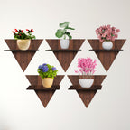 Geometric Triangle Wall Shelves Set of 4 | ASOBO