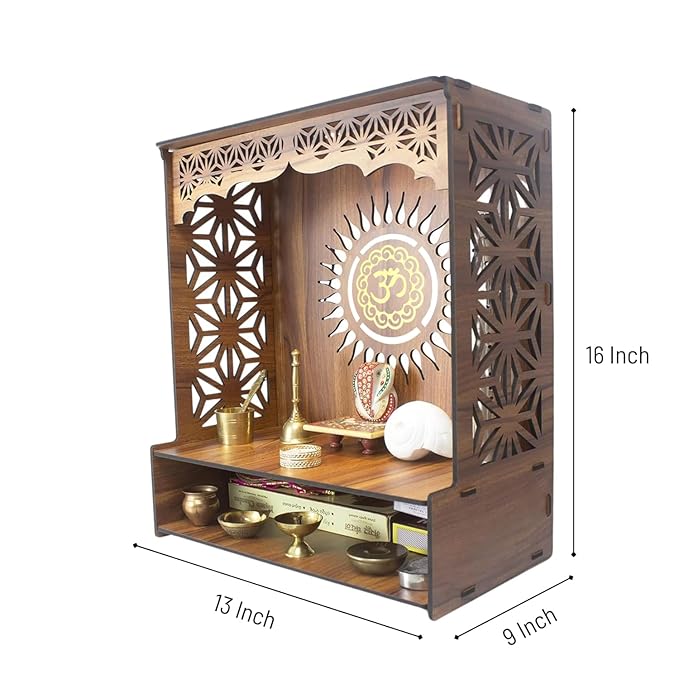 Modern Foldable Wooden Mandir | ASOBO