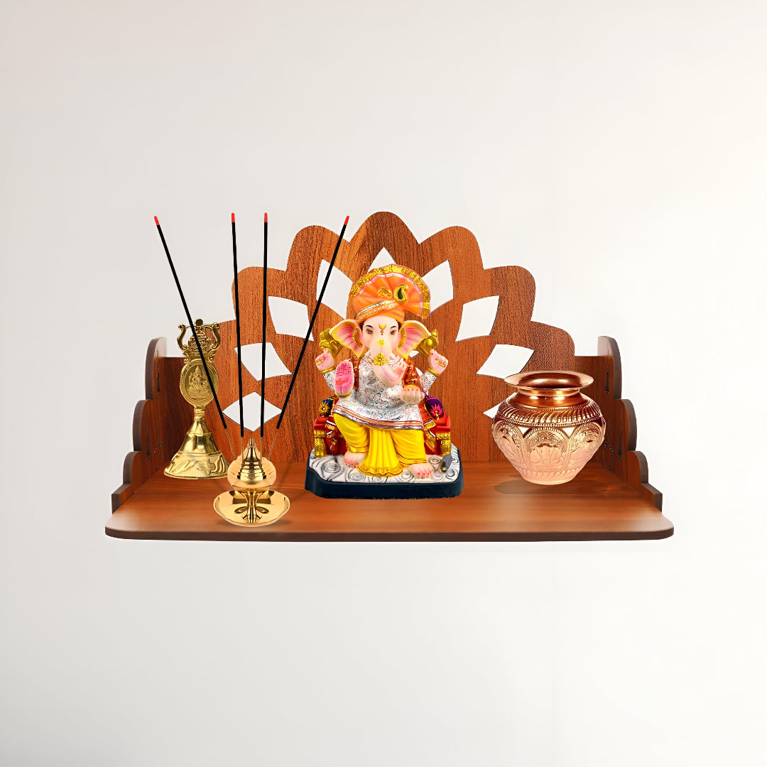 Small Tabletop Wooden Mandir | ASOBO