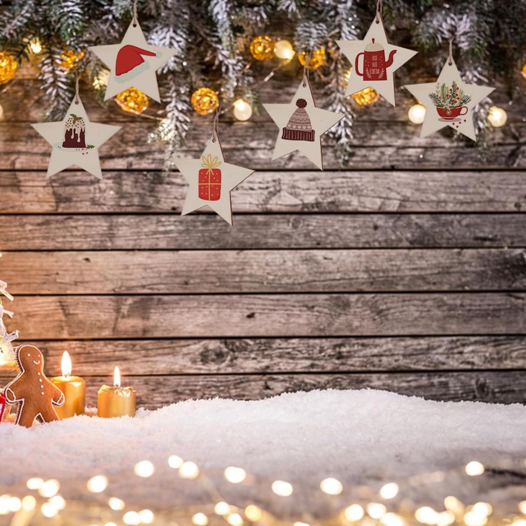 Glittered Christmas Silhouette Cutouts | ASOBO