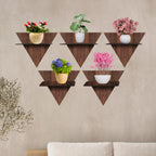Geometric Triangle Wall Shelves Set of 4 | ASOBO