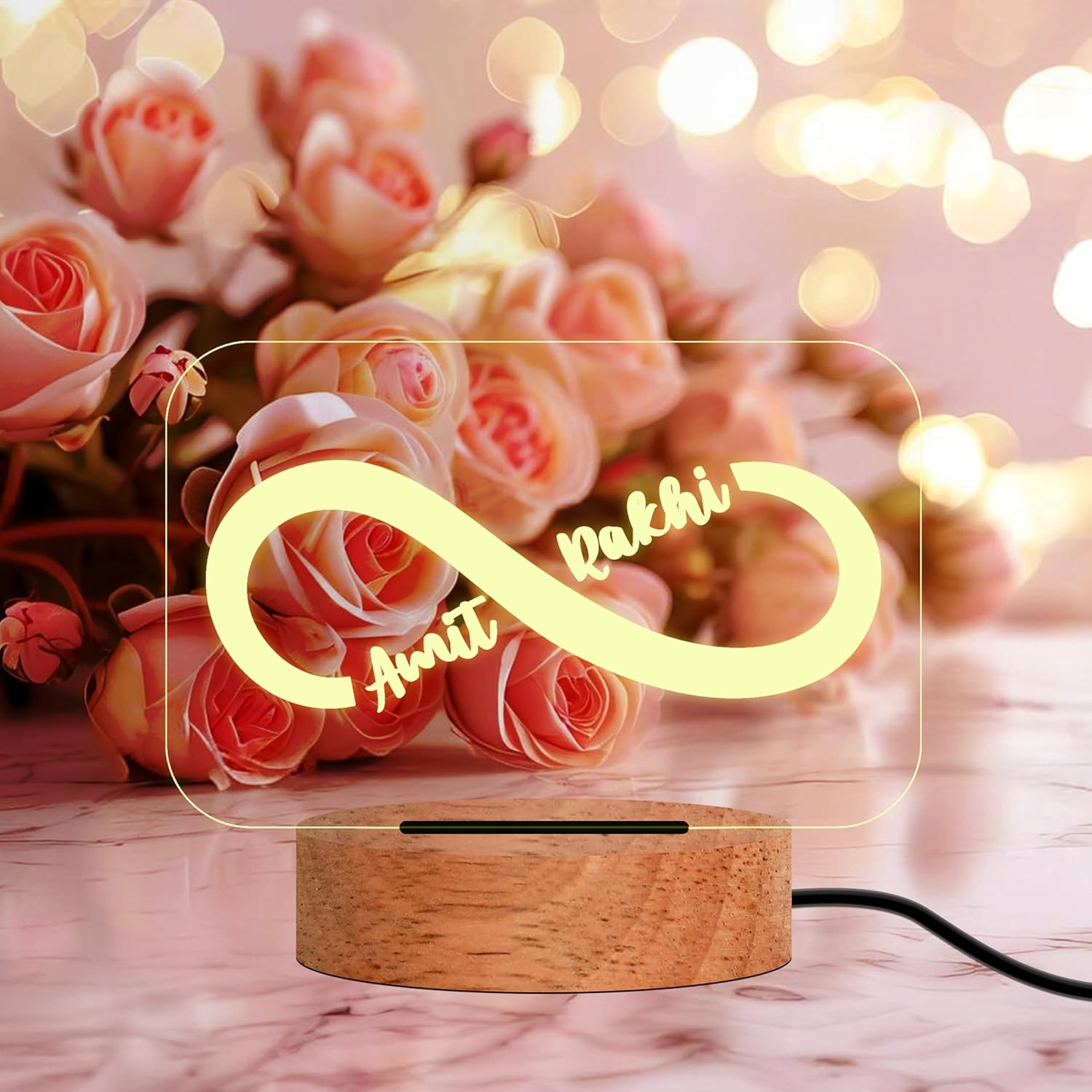 Personalized Couple Name Infinity LED Light | ASOBO