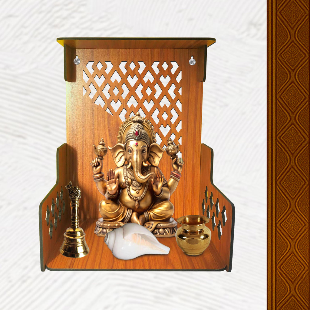 Modern Foldable Wooden Mandir | ASOBO
