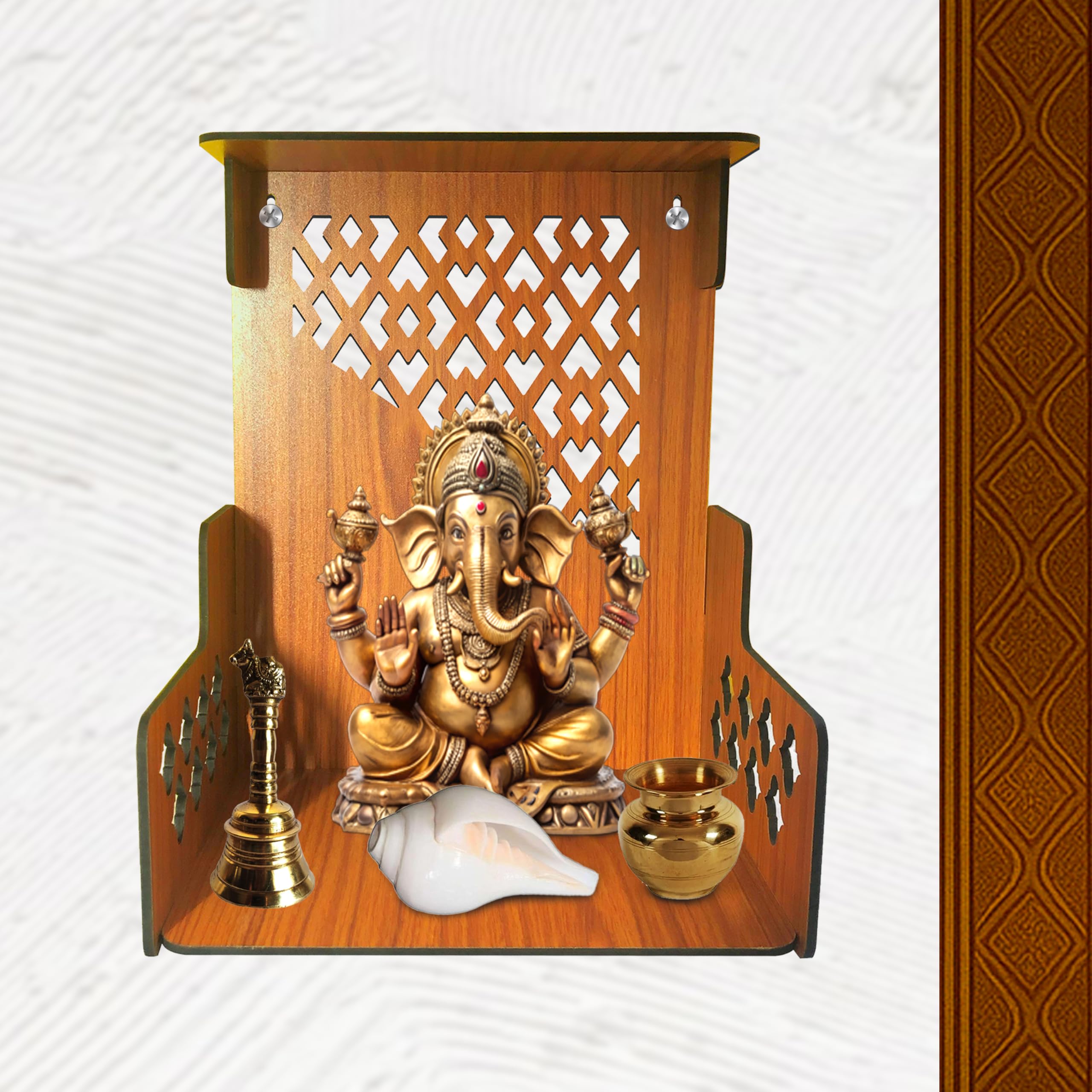 Modern Foldable Wooden Mandir | ASOBO