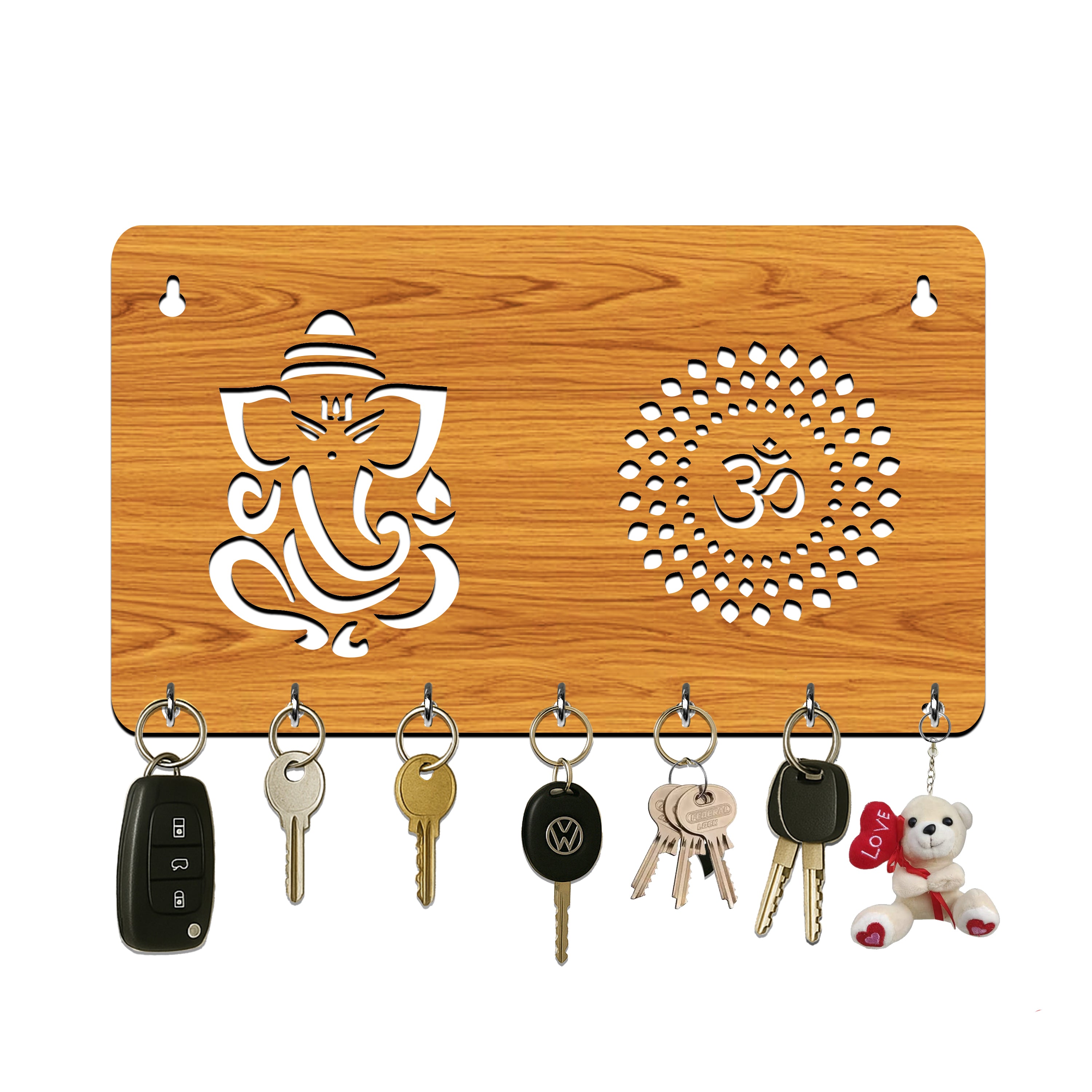 Wall-Mounted Key Hanger with Divine Decor Combo | ASOBO