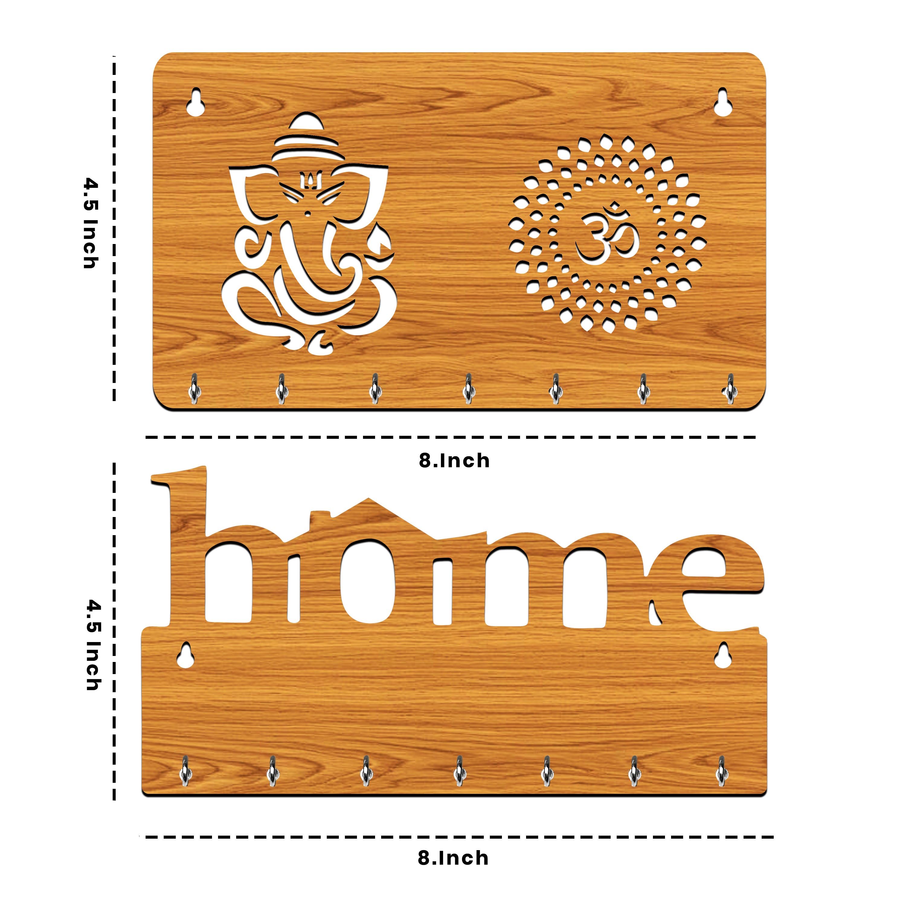 Wall-Mounted Key Hanger with Divine Decor Combo | ASOBO