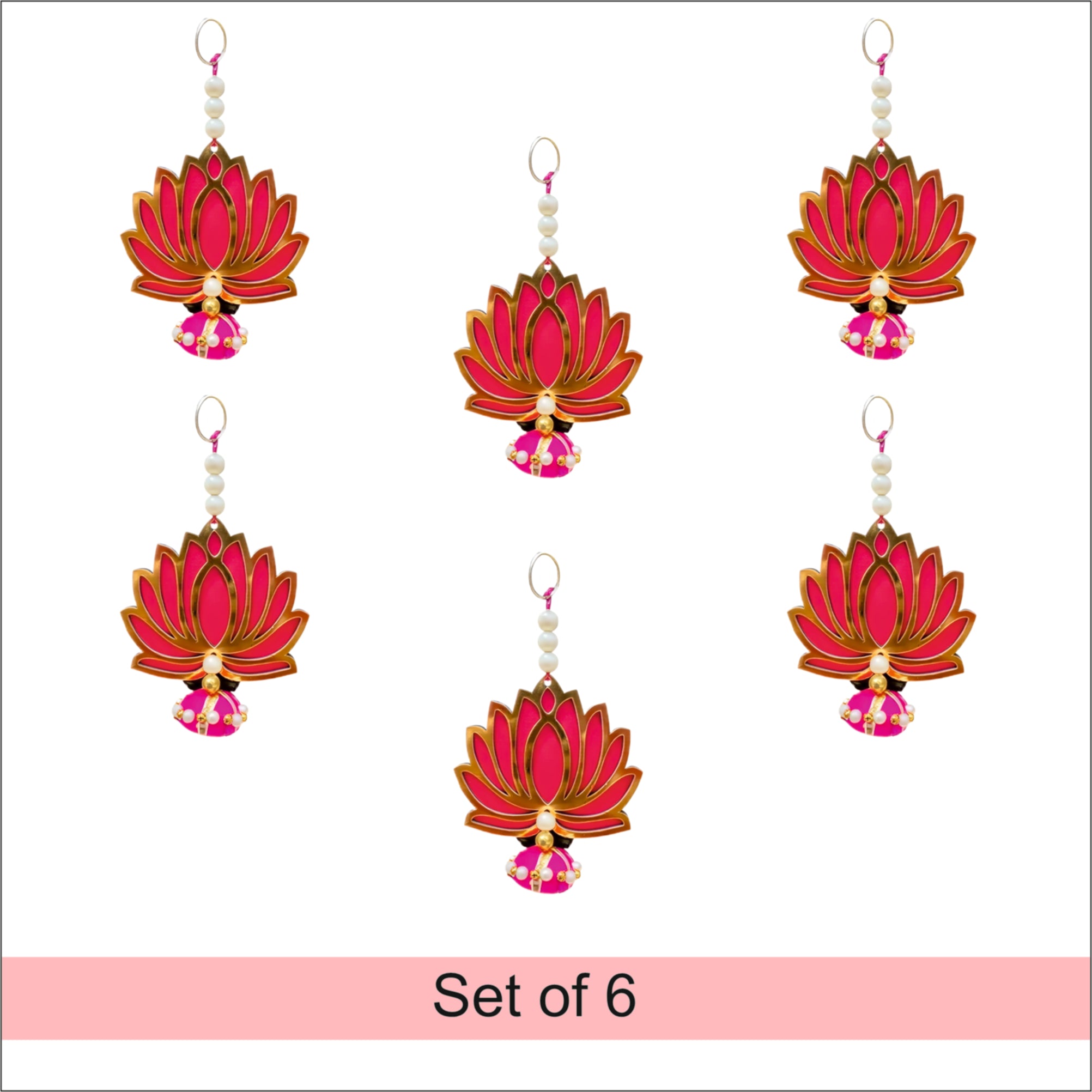 Lotus Wall Hanging Set Of 10| ASOBO