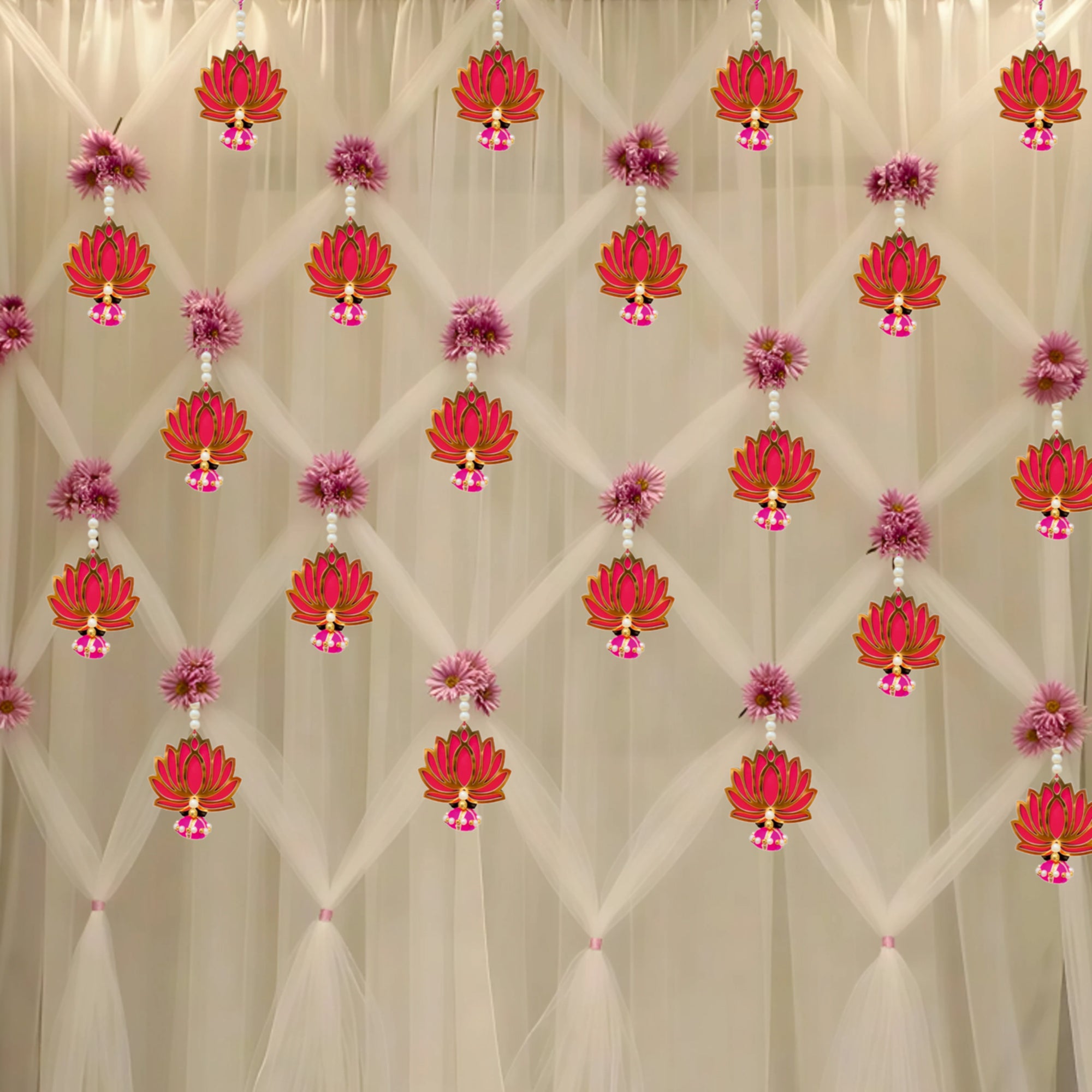 Lotus Wall Hanging Set Of 10| ASOBO