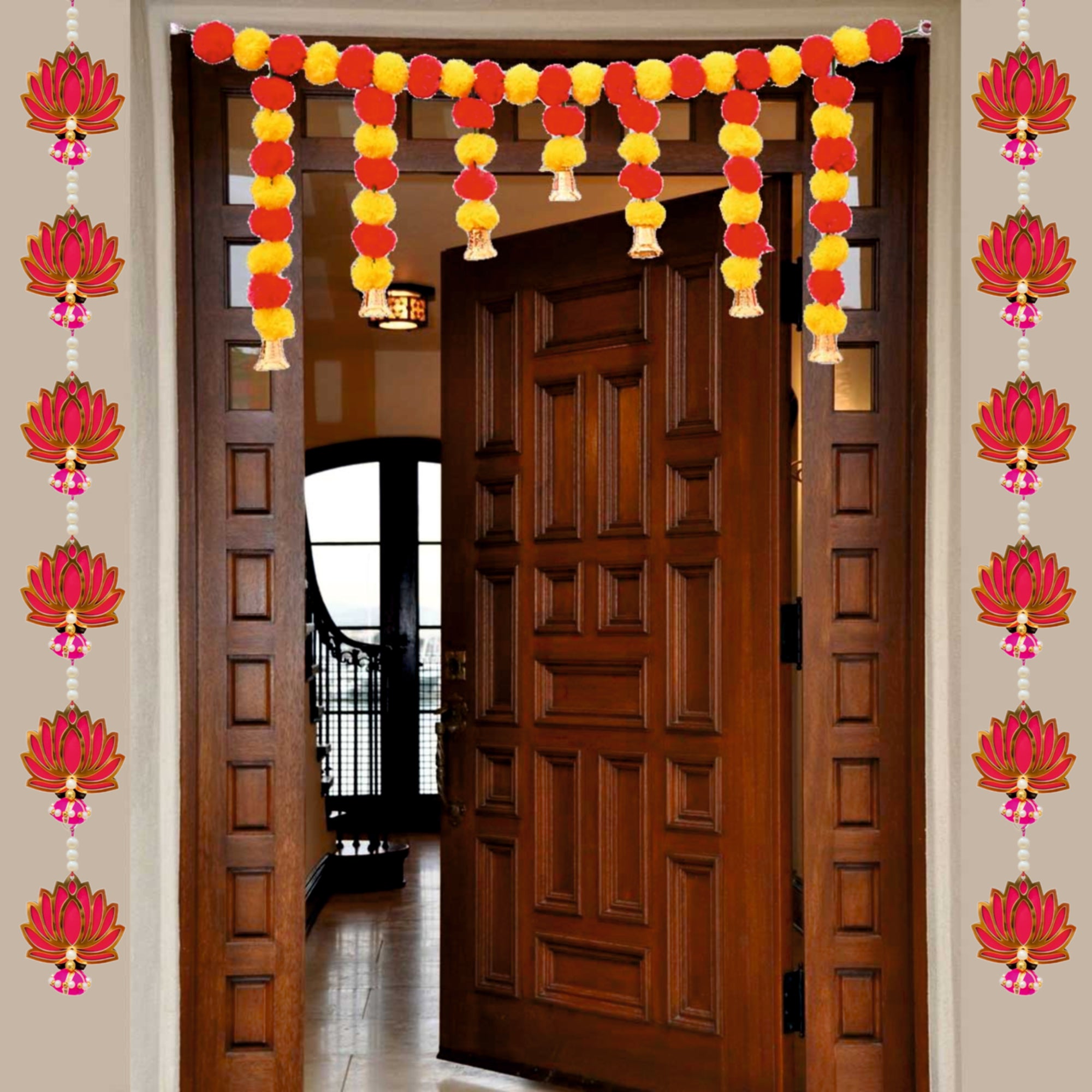Lotus Wall Hanging Set Of 10| ASOBO