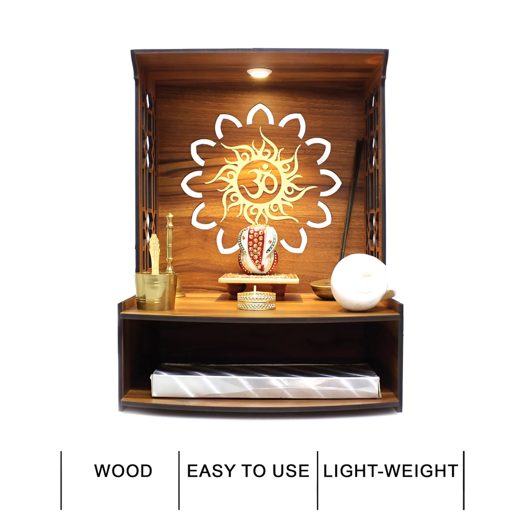 Wooden Mandir For Home | ASOBO