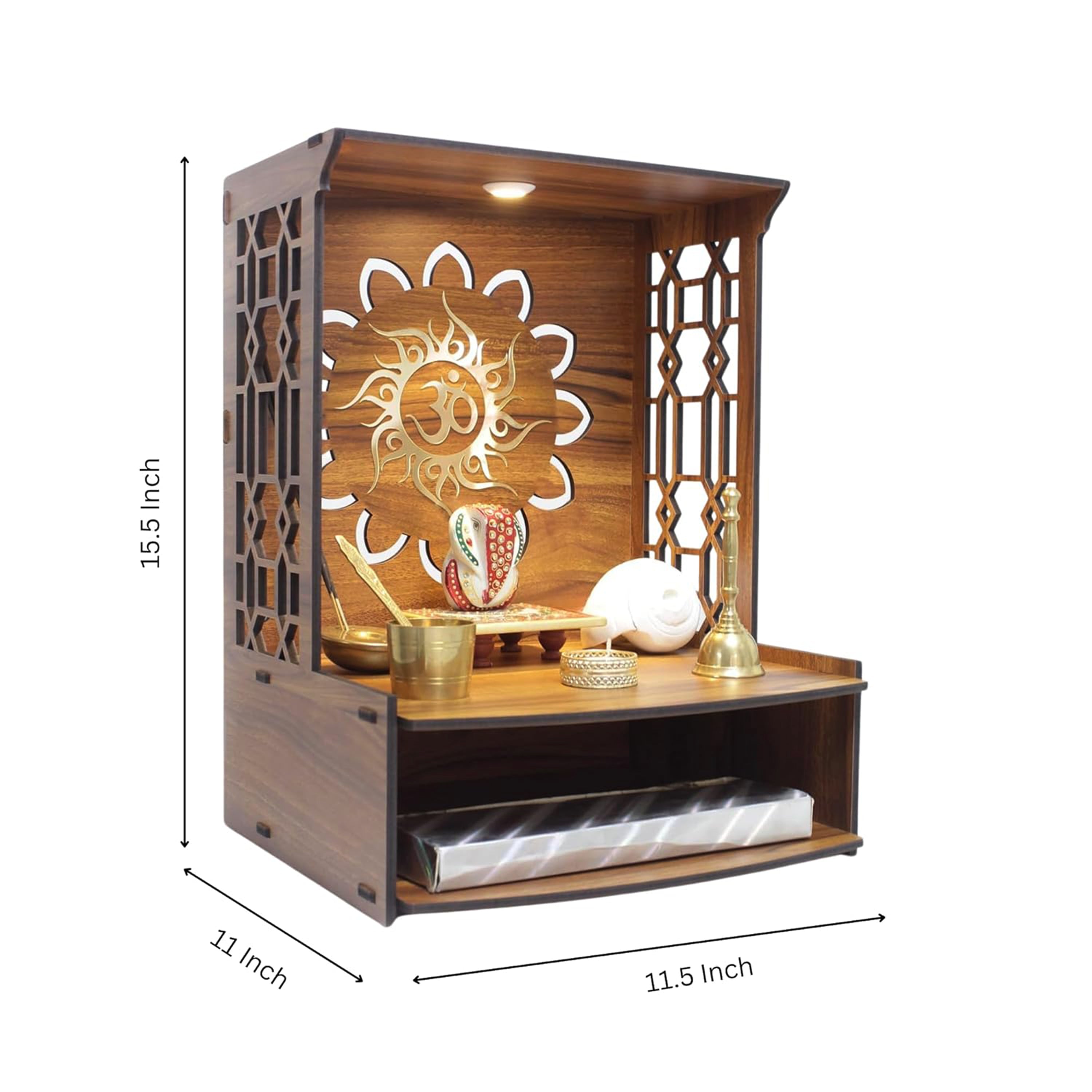 Wooden Mandir For Home | ASOBO