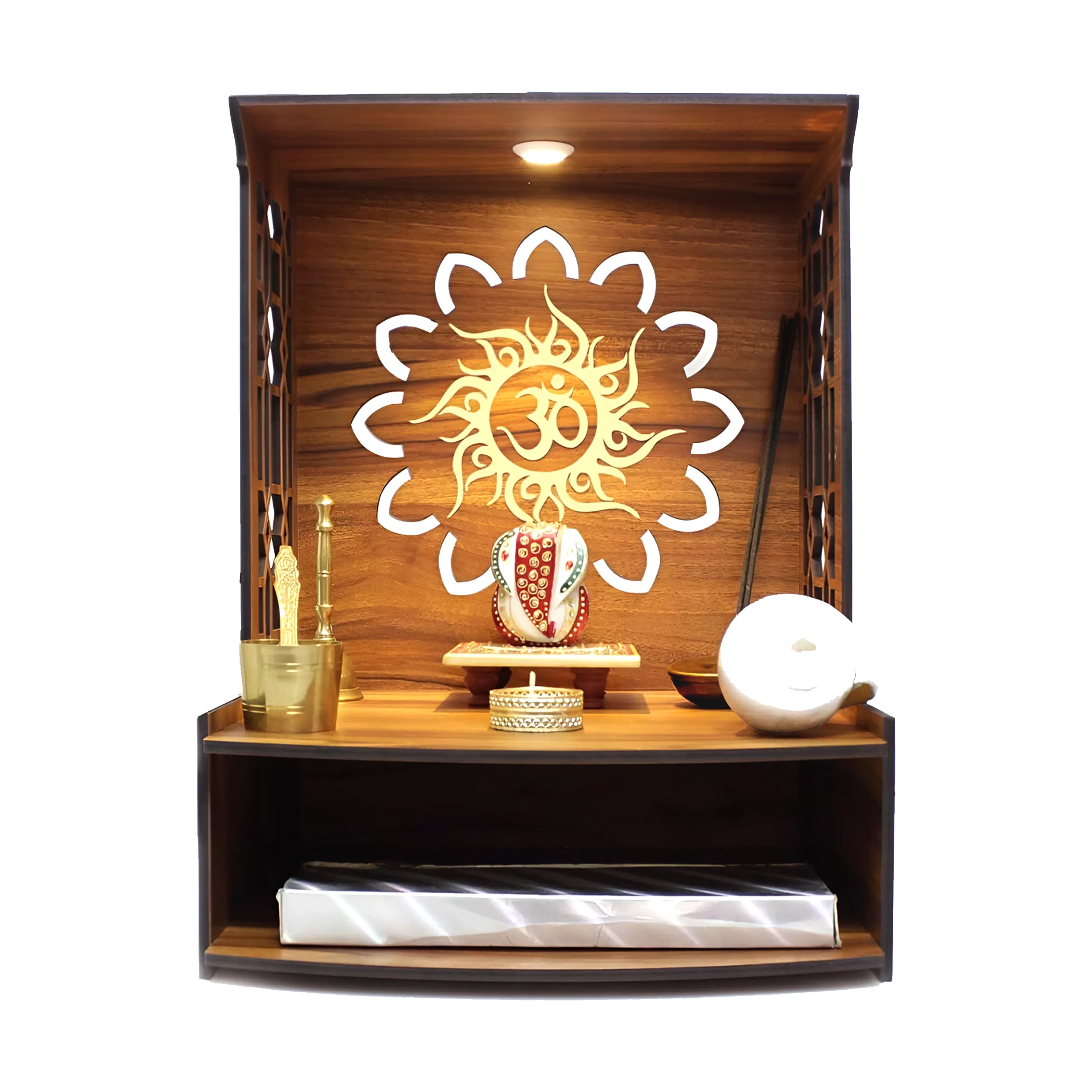 Wooden Mandir For Home | ASOBO