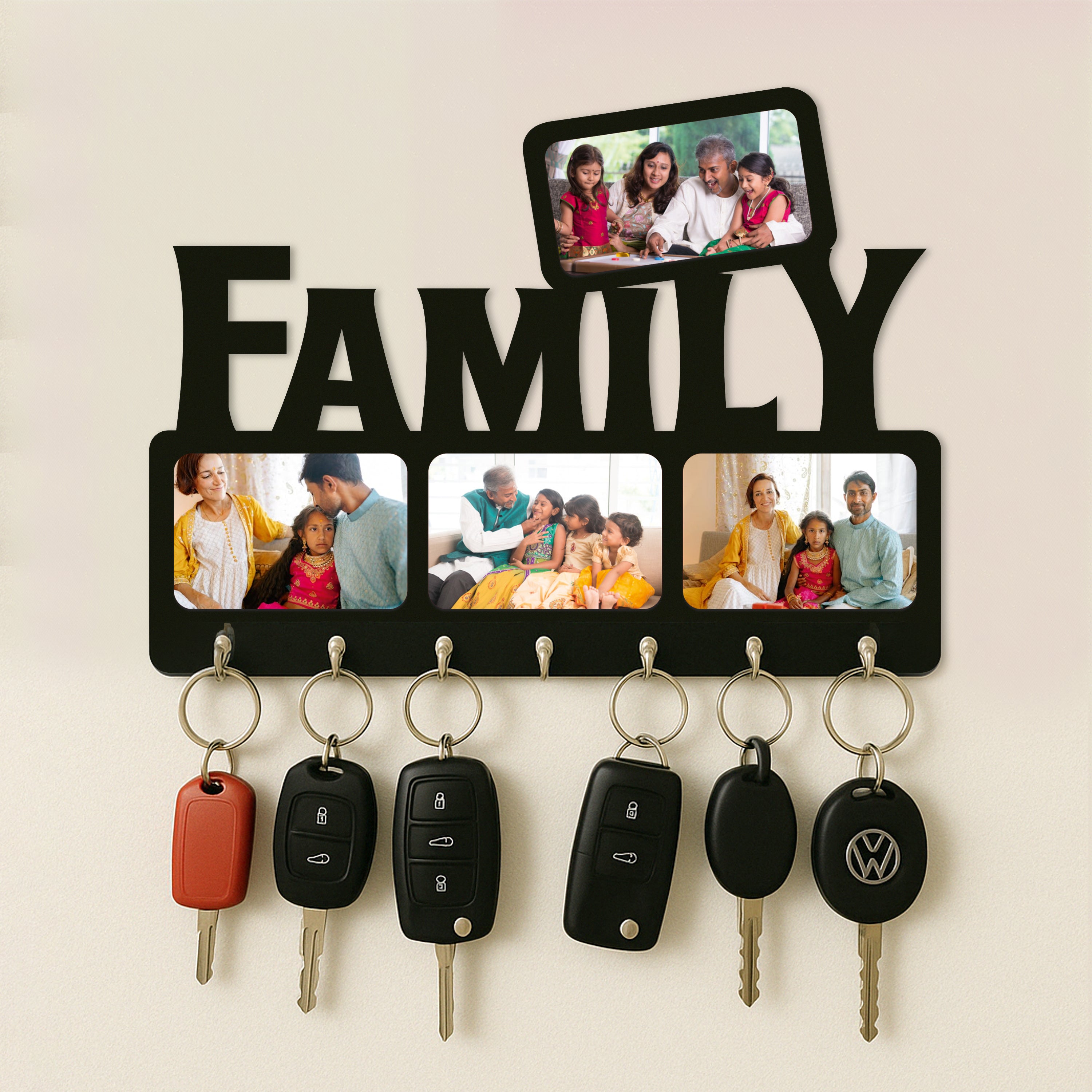Custom Wall-Mounted Key Holder with Photo Display | ASOBO