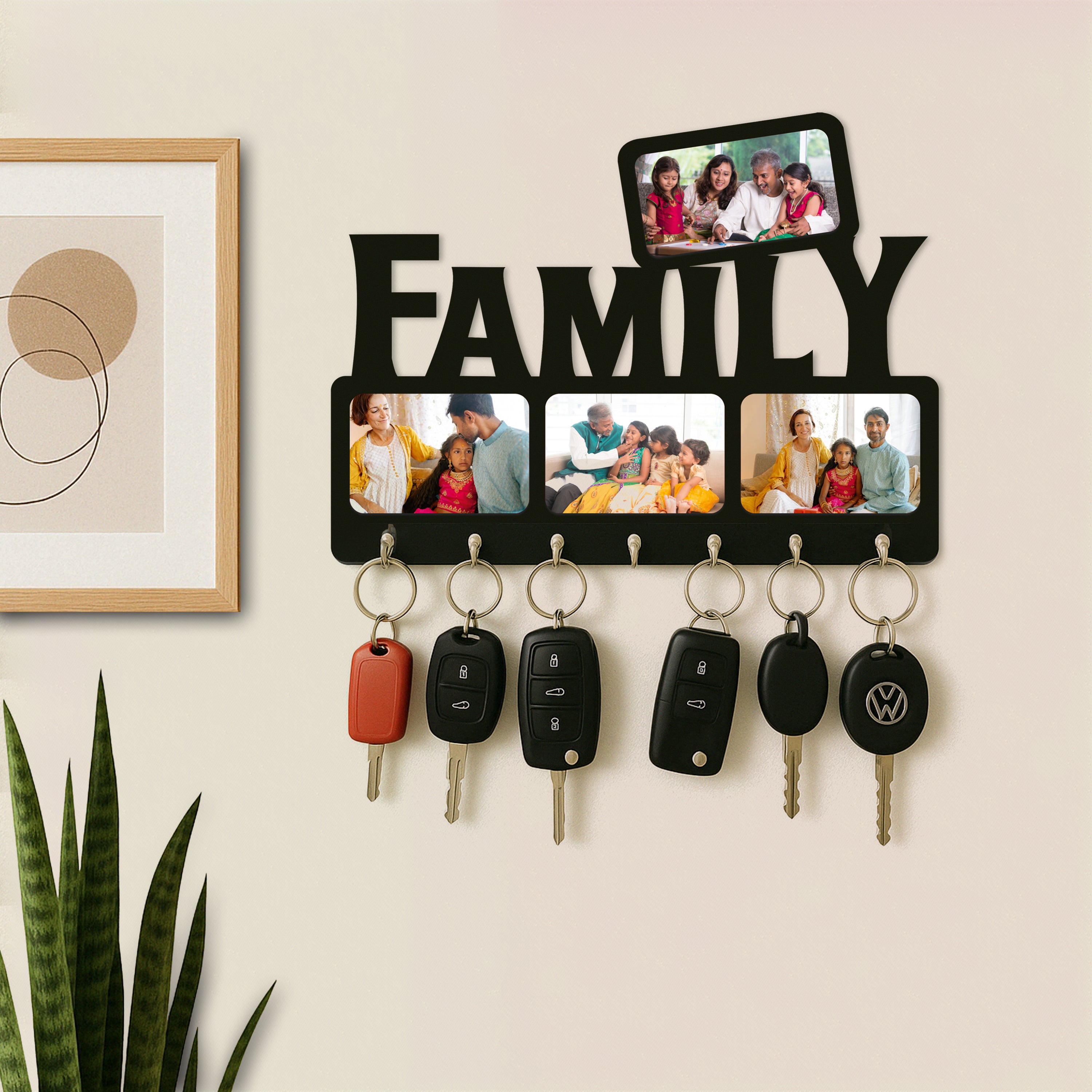 Custom Wall-Mounted Key Holder with Photo Display | ASOBO