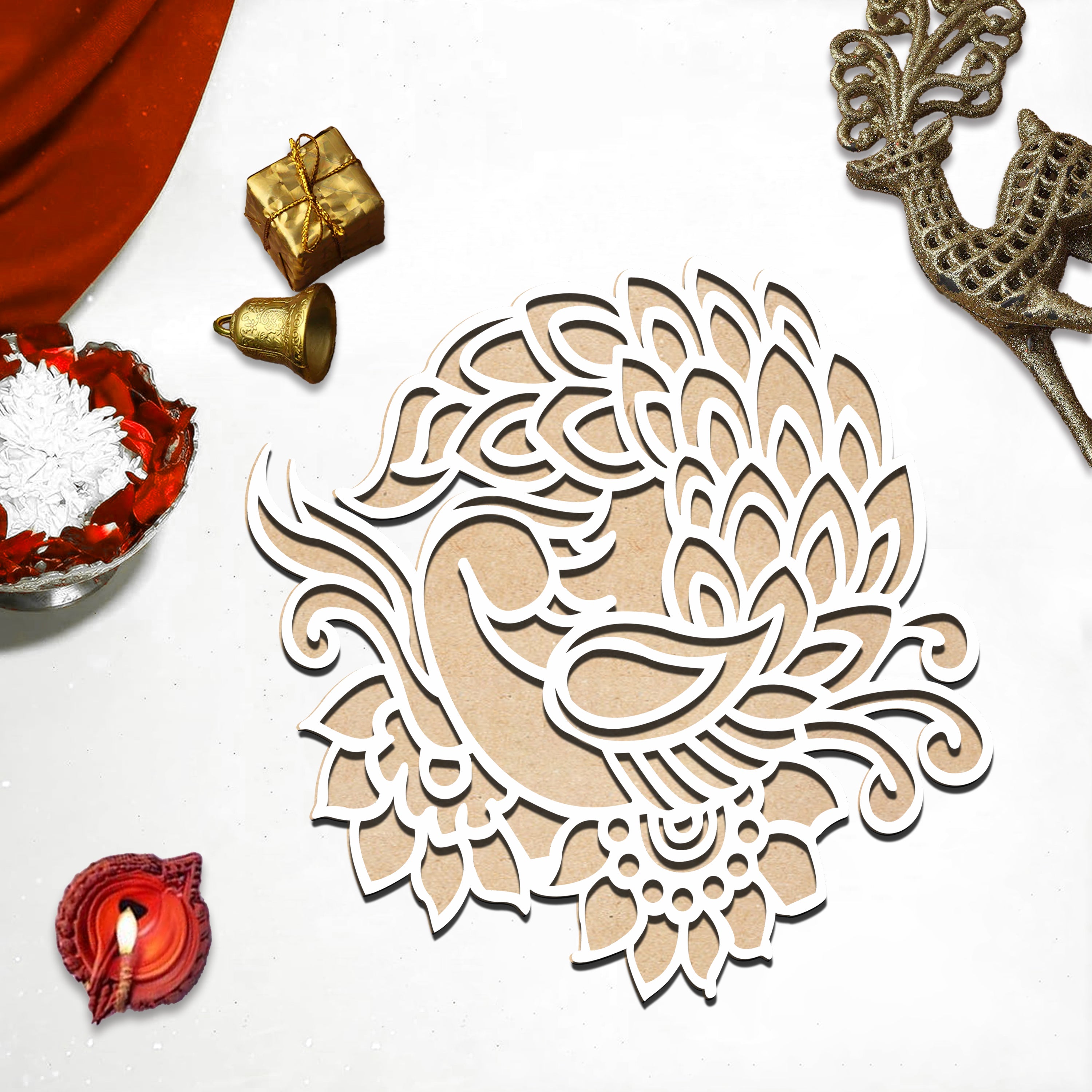 Peacock Rangoli Design | ASOBO