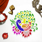 Peacock Rangoli Design | ASOBO