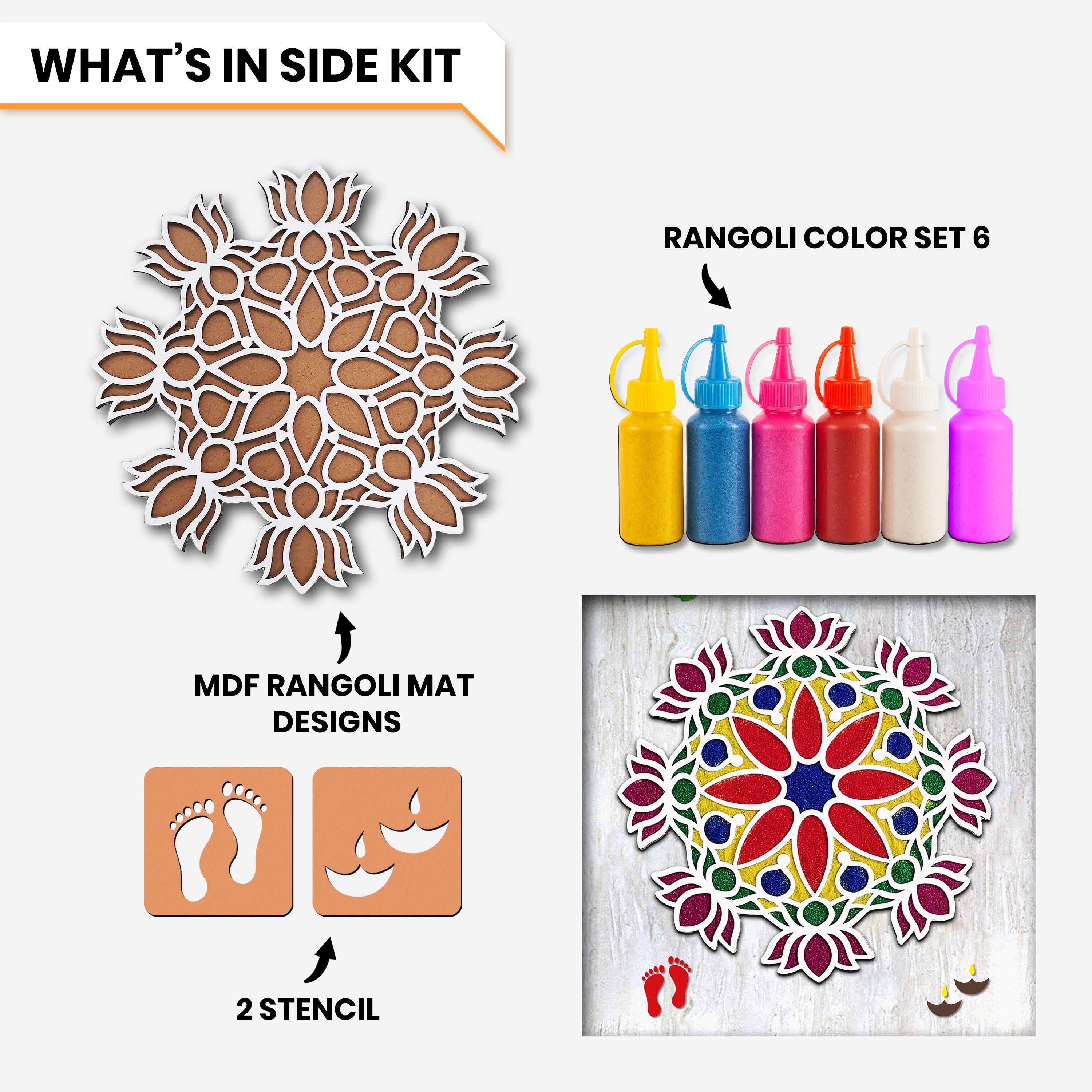 Lotus Rangoli Design | ASOBO