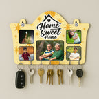 Personalized Wall-Mounted Key Holder with Photo or Text Print | ASOBO