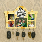 Personalized Wall-Mounted Key Holder with Photo or Text Print | ASOBO