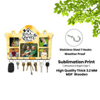 Personalized Wall-Mounted Key Holder with Photo or Text Print | ASOBO