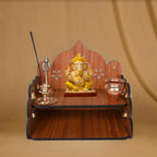 Small Pooja Temple for Home & Office (9x9x8 inches) | ASOBO