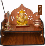 Small Pooja Temple for Home & Office (9x9x8 inches) | ASOBO