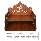 Small Pooja Temple for Home & Office (9x9x8 inches) | ASOBO