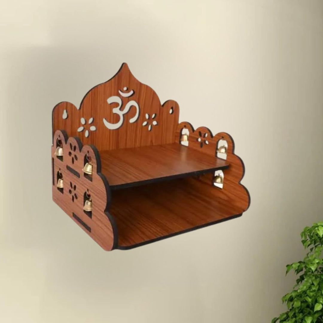 Small Pooja Temple for Home & Office (9x9x8 inches) | ASOBO
