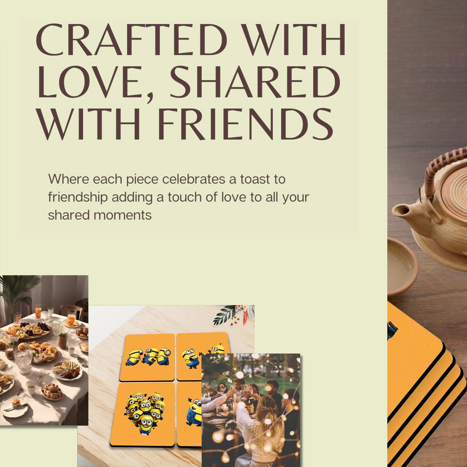 Minions characters coaster| ASOBO